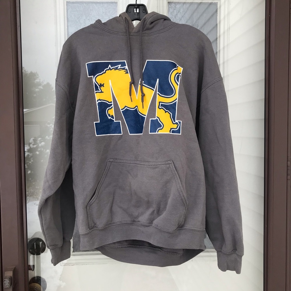 Grey Michigan Wolverines Detroit Lions Hoodie